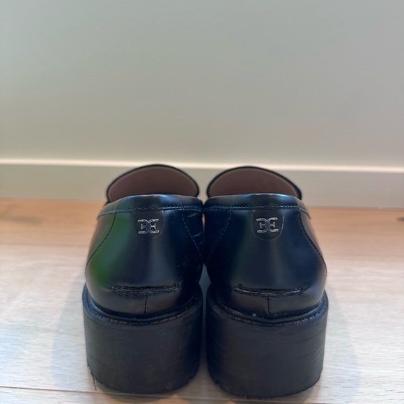 Sam Edelman Teo black lug sole loafers size 8 - Picture 3 of 6